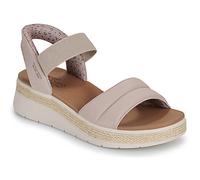 Skechers Bobs Sun Ray, Sandalia Mujer, Taupe, 38 EU