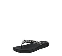 Skechers Meditation Luxe-Floral Embellished - Sandalias Planas para Mujer, Color Negro, Talla 5