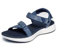 Skechers Sandalias de golf 600 sin pinchos para mujer, Azul marino/Blanco, 39 EU