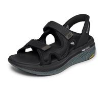 Skechers Sandalias deportivas para hombre, manos libres, Max Cushioning Premier 2.0 Julian, Negro/Carbón, 39.5 EU