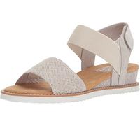 Skechers Desert Kiss - Sandalias planas para mujer, Blanco (Blancuzco), 37 EU