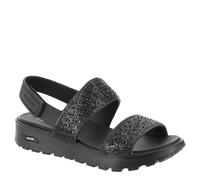 Skechers Sandalias destalonadas Foamies: Arch Fit Footsteps Enchant para mujer, negras, 40 EU