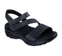 Skechers Sandalias fáciles de Llevar para Mujer, Black, 41 EU SandaliasMujer Talla Numeric_41 Color Negro