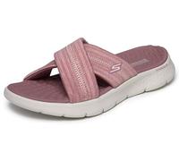Skechers Sandalias GO Walk Flex Impressed para mujer, Tela malva, 35 EU