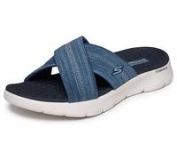 Skechers Sandalias Go Walk Flex ImpressedGO WALK Flex para mujer, Tela azul marino., 38 EU