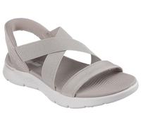 Skechers Sandalias Go Walk Flex para mujer, con las manos libres, gris topo, 38 EU