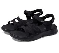 Skechers Go Walk Flex Sandal Sunshine, Sandalias Mujer, Negro, 44 EU