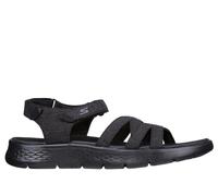 Skechers Go Walk Flex Sandal Sunshine, Sandalias Mujer, Negro, 44 EU