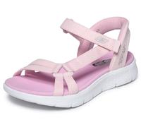 Skechers Sandalias Go Walk Flex para niñas pequeñas, un montón de Sol, Rosa, Talla 13 UK para niño