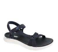 Skechers Sandal, Sandalias Go Walk Flex Sublime Mujer, Tela Azul Marino, 35 EU