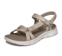 Skechers Sandalias GO Walk Flex Sublime para mujer, tela gris pardo, 37 EU