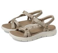 Skechers Sandalias Go Walk Flex SublimeGO WALK FLEX para mujer, Tela gris pardo, 38 EU