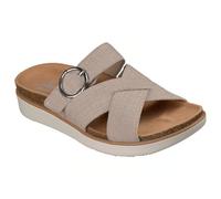 Skechers - Sandalias para mujer (ajuste informal, 40 EU - Lifted Comfort Charming Sparkle Slide - Vegano - Sandalias cómodas con suela acolchada - Gris pardo
