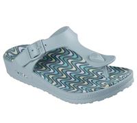 Skechers Sandalias para mujer Foamies Arch Fit Cali Breeze 2.0 impresas, color salvia, talla 39 EU, Salvia, 39 EU