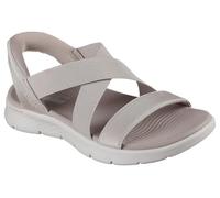Sandalias skechers go walk flex - glimmer mujer taupe textile 37