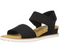 Skechers - Sandalias planas con correas para mujer Desert Kiss-Stretch Quarter