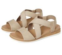 Skechers Desert Kiss - Sandalias bajas para mujer, gris topo, 38 EU