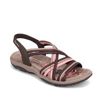 Skechers - Sandalias Reggae Slim Simply Stretch para mujer, Chocolate multicolor, 36 EU