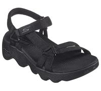 Skechers Sandalias Transcend para mujer, Negro/Negro, 37 EU