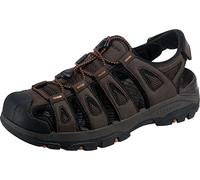 Skechers Sandalias Tresmen para hombre, Chocolate sintético, 40 EU