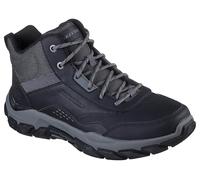 Skechers Santoro Hopkins, Botas para Senderismo Hombre, Black Leather/Synthetic/Mesh, 42 EU