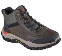 Skechers Santoro Hopkins, Botas para Senderismo Hombre, Olive Leather/Synthetic/Mesh, 46 EU
