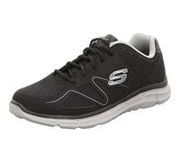 Skechers Satisfaction 58350-Bkgy, Zapatillas Hombre, Negro Gris, 42 EU