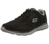 Skechers Satisfaction Flash Point, Zapatillas de Deporte Hombre, Black, 44 EU