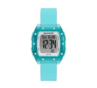 Skechers Sawtelle - Reloj digital de silicona azul para mujer, Azul