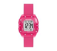 Skechers Sawtelle - Reloj digital de silicona rosa para mujer, Rosado