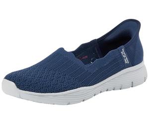 Skechers Seager Believe It- Tenis para Mujer, Tejido Azul Marino., 36 EU