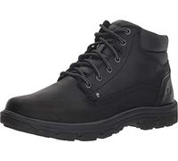 Skechers SEGMENT GARNET, Botas Chukka para Hombre, Black Leather, 47.5 EU