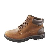 Skechers SEGMENT GARNET, Botas Chukka para Hombre, Dark Brown Leather, 42.5 EU