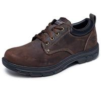 Skechers Carril segmentario, Oxford Hombre, marrón, 47.5 EU X-Ancho