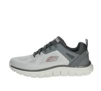 Skechers Seguimiento Más Amplio, Zapatillas de Deporte Hombre, Malla de Ingeniería Gris PU Charcoal Trim, 41 EU