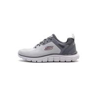 Skechers Seguimiento Más Amplio, Zapatillas de Deporte Hombre, Malla de Ingeniería Gris PU Charcoal Trim, 46 EU
