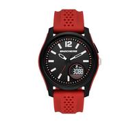 Skechers Sellas Reloj analógico Digital de Silicona roja para Hombre (Modelo: SR5269)