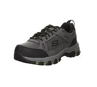 Skechers SELMEN CORMACK, Zapatillas para Hombre, Charcoal Leather W/ Synthetic & Mesh, 43 EU