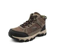 Skechers SELMEN MELANO, Botas para senderismo para Hombre, Chocolate Leather W/ Mesh, 45 EU