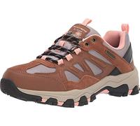 Skechers SELMEN WEST HIGHLAND, Zapatillas para Mujer, Brown Leather/ Tan Textile/ Light Coral Trim, 37 EU