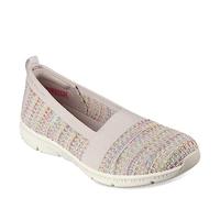 Skechers Sherbet Skies - Zapatillas Planas para Mujer Be Cool, Ntmt Nat Multi, 36 EU
