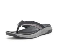 Skechers Silva-Falco, Sandalia Hombre, Negro, 42 EU