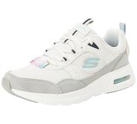 Skechers, Skech-Air Court Cool Avenue Mujer, Light Blue Gray Leather Light Blue Mesh MUL, 35 EU