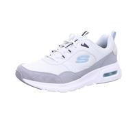 Skechers, Skech-Air Court Cool Avenue Mujer, Light Blue Gray Leather Light Blue Mesh MUL, 37 EU