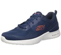 Skechers Skech-Air Dynamight Bliton, Zapatillas Hombre, Malla sintética Azul Marino con Ribete Naranja, 45 EU