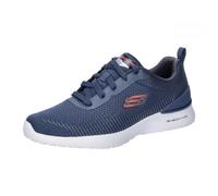 Skechers Skech-Air Dynamight Bliton, Zapatillas Hombre, Malla sintética Azul Marino con Ribete Naranja, 46 EU