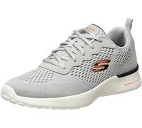 Skechers Skech-Air Dynamight Tuned Up, Zapatillas de Deporte Hombre, Gray Engineered Mesh PU Black Trim, 41 EU