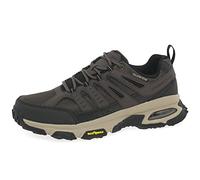 Skechers SKECH-AIR ENVOY BULLDOZER, Zapatillas para Hombre, Brown Leather/Pu/Mesh/Black Trim, 44 EU
