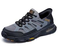 Skechers Skech-Air Envoy Emissary - Tenis sin Cordones para Hombre, Gris/Negro, 42 EU