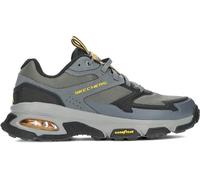 Skechers Skech-Air Envoy Sleek Envoy- Zapatillas Deportivas para Hombre, Piel sintética Verde y Ribete Negro, 43 EU
